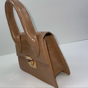 Push Lock Croc Embossed bag
